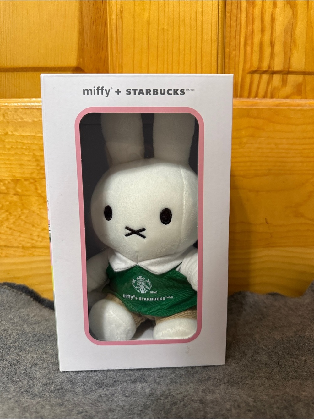 miffy Plush Bunny in White with Green Starbucks Outfit
